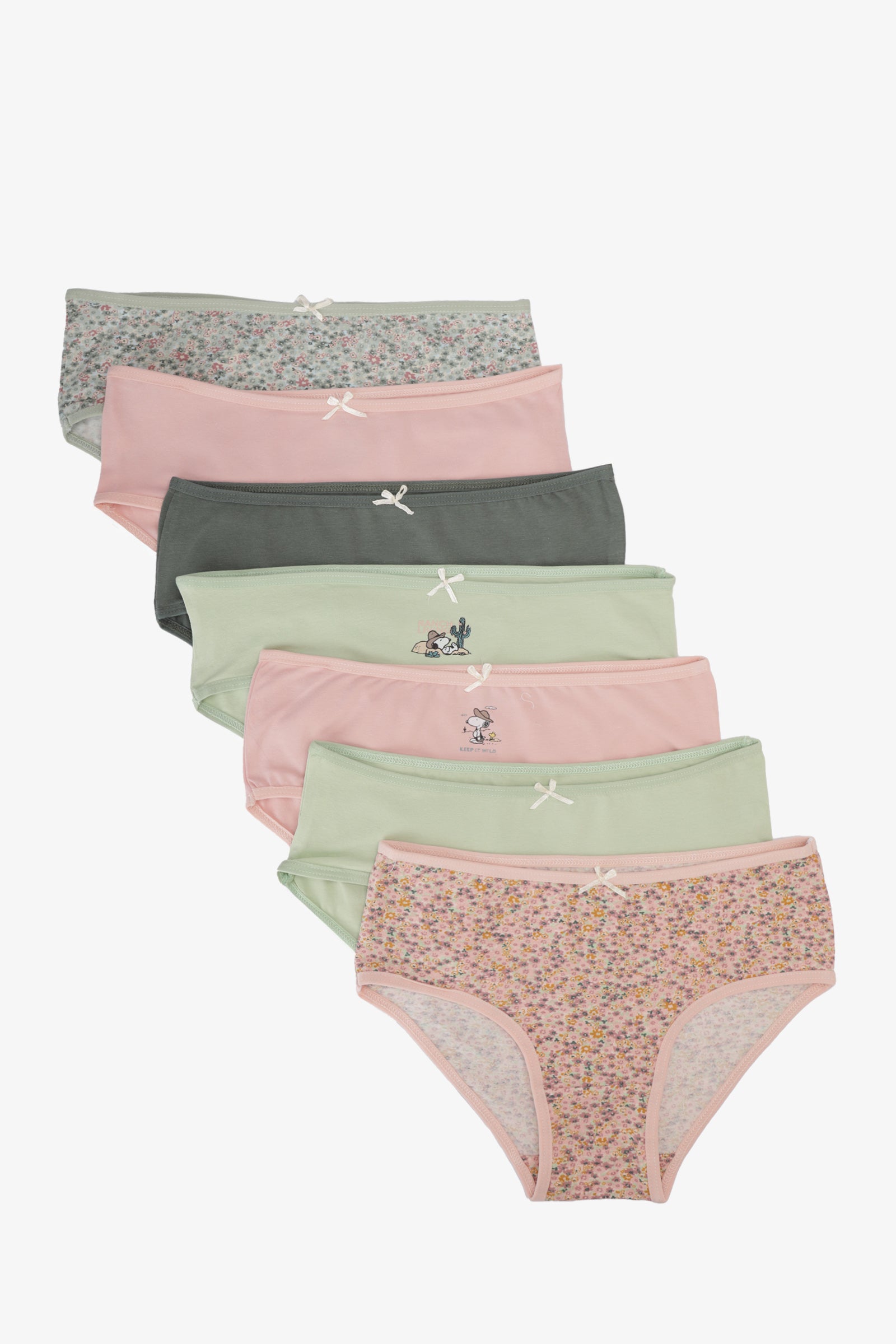 Pack of 7 Colored Brief Panties