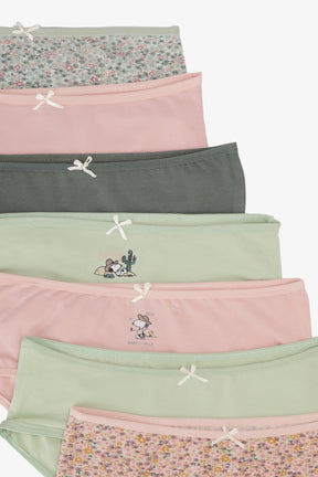 Pack of 7 Colored Brief Panties