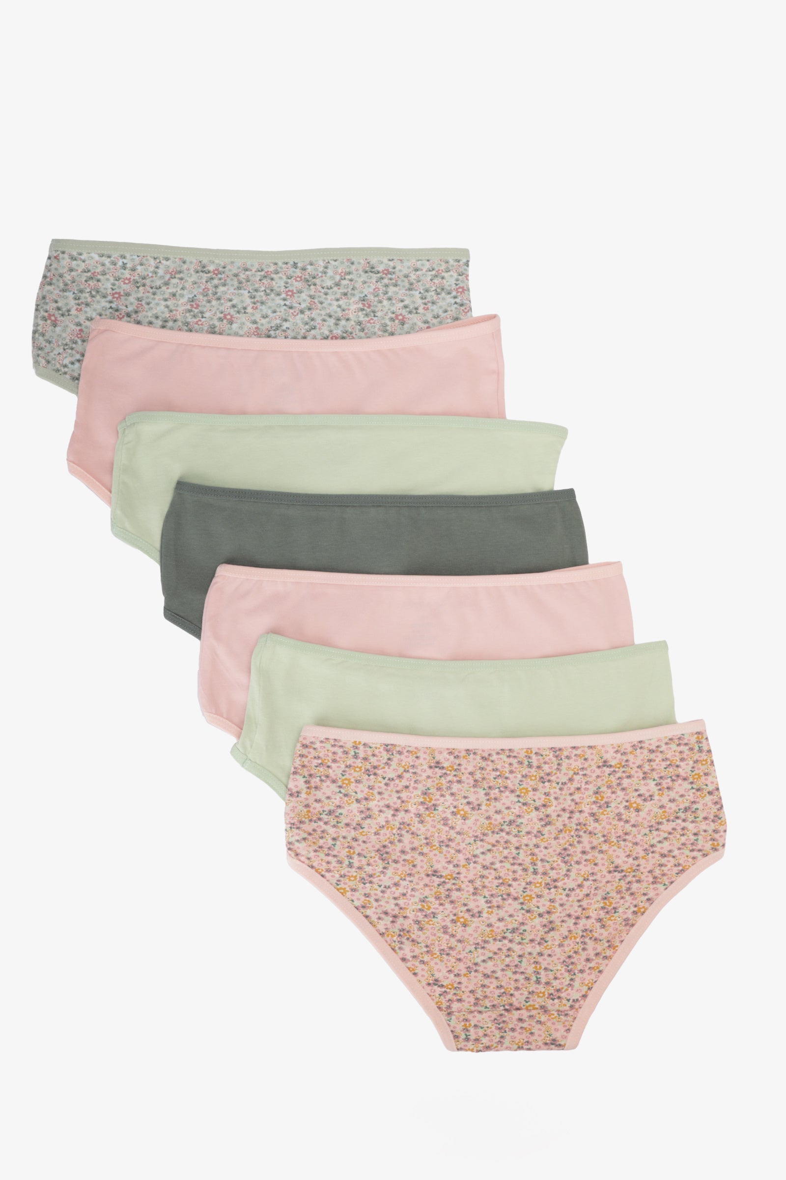 Pack of 7 Colored Brief Panties