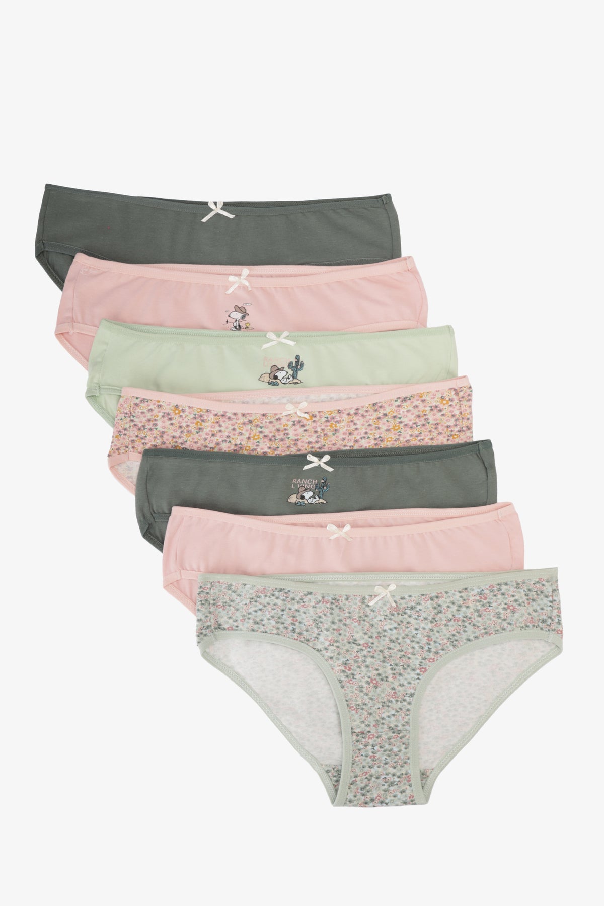 Pack of 7 Colored Bikini Panties