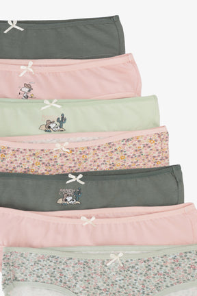 Pack of 7 Colored Bikini Panties