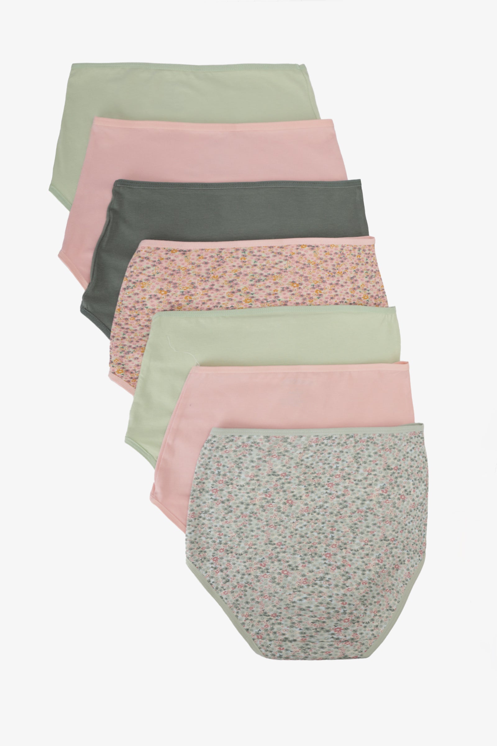 Pack of 7 Colored Full Brief Panties