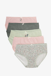 Pack of 5 Girly Brief Panties