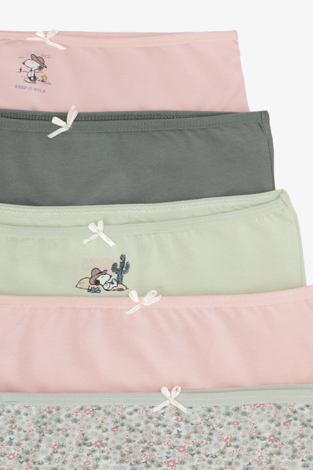 Pack of 5 Girly Brief Panties