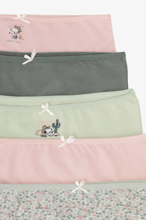 Pack of 5 Girly Brief Panties
