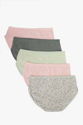 Pack of 5 Girly Brief Panties