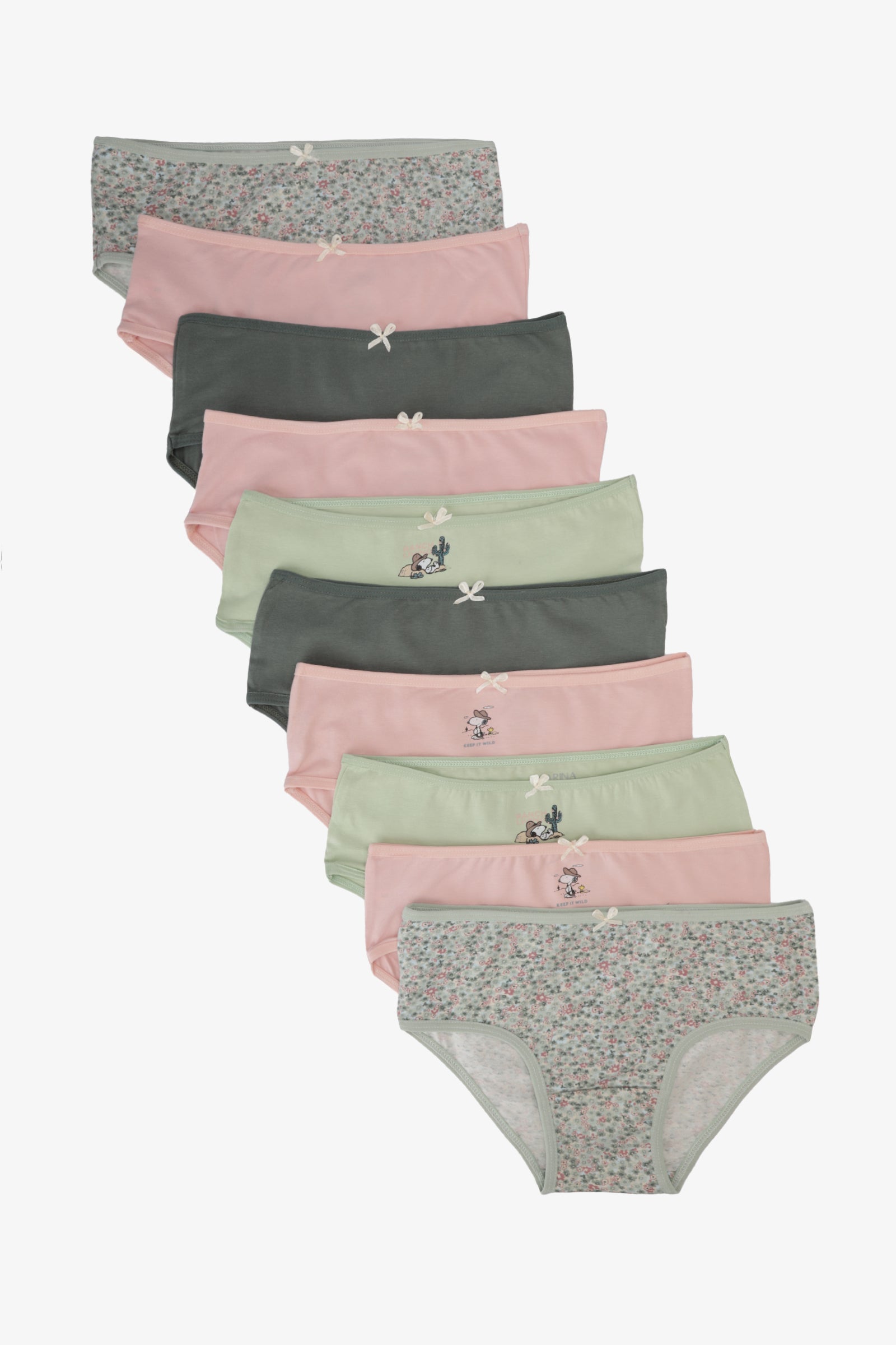 Pack of 10 Colored Brief Panties