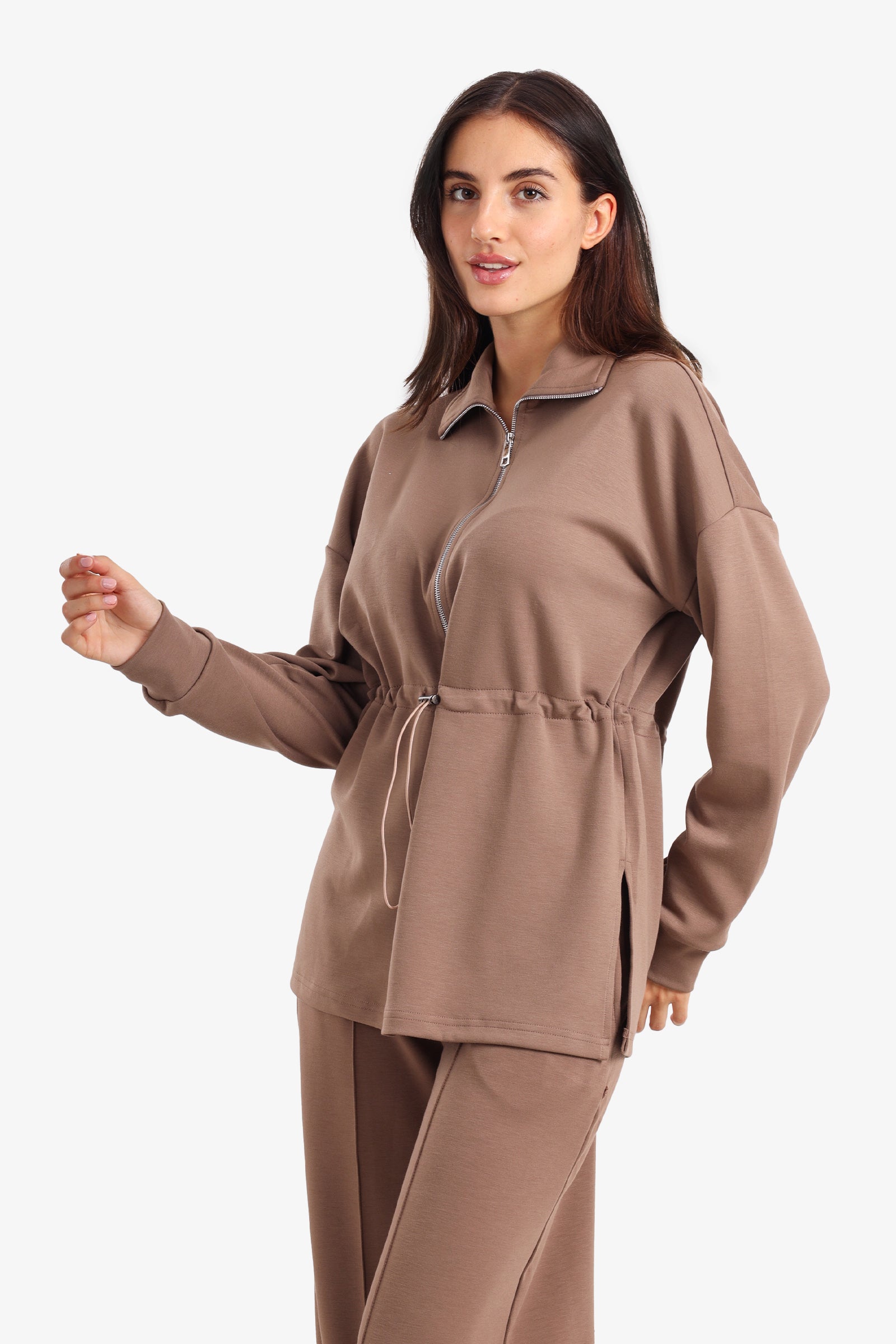 Half Zip-Up Lounge Sweatshirt