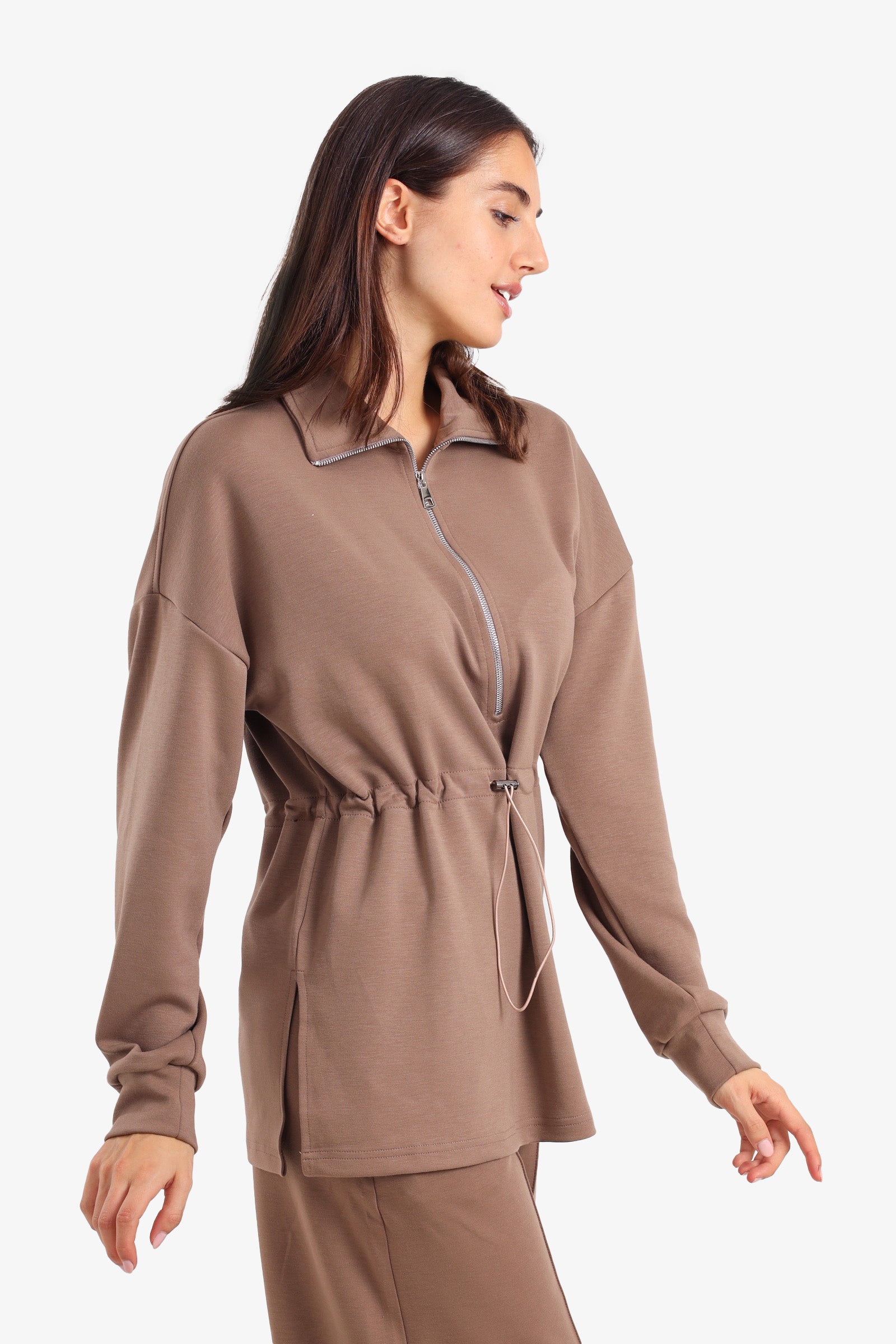 Half Zip-Up Lounge Sweatshirt