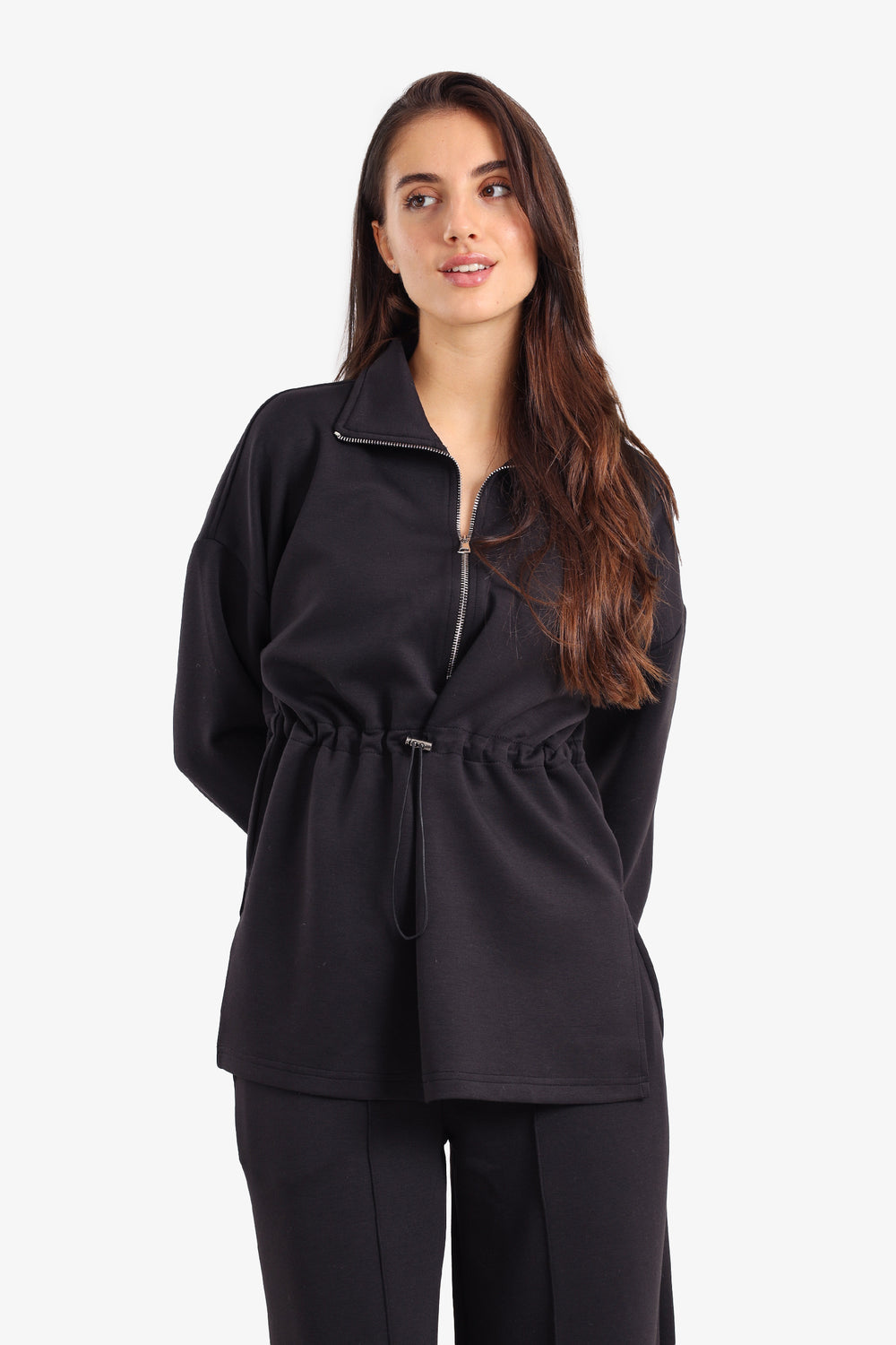 Half Zip-Up Lounge Sweatshirt