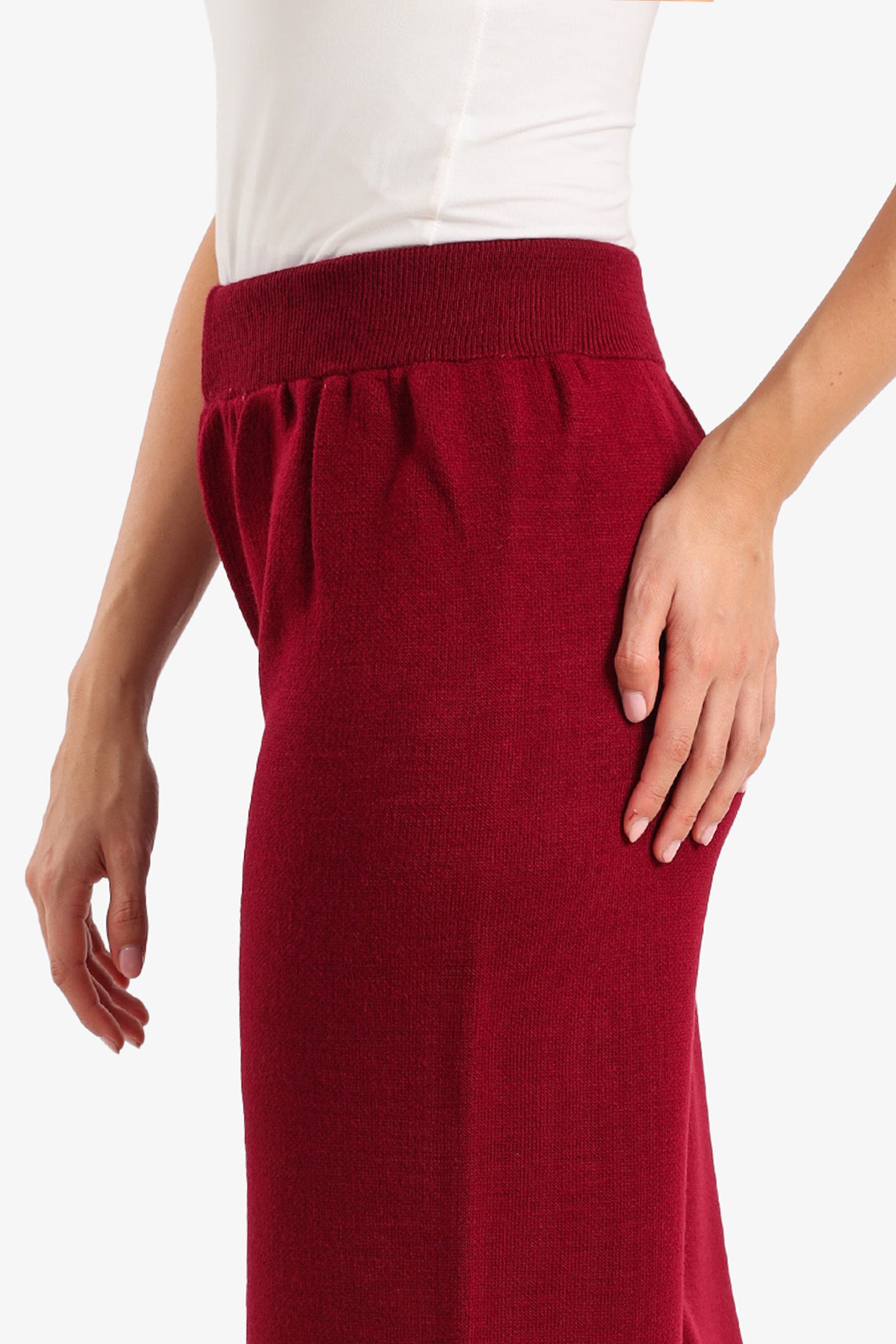 بنطلون لاونج بخصر عالٍ