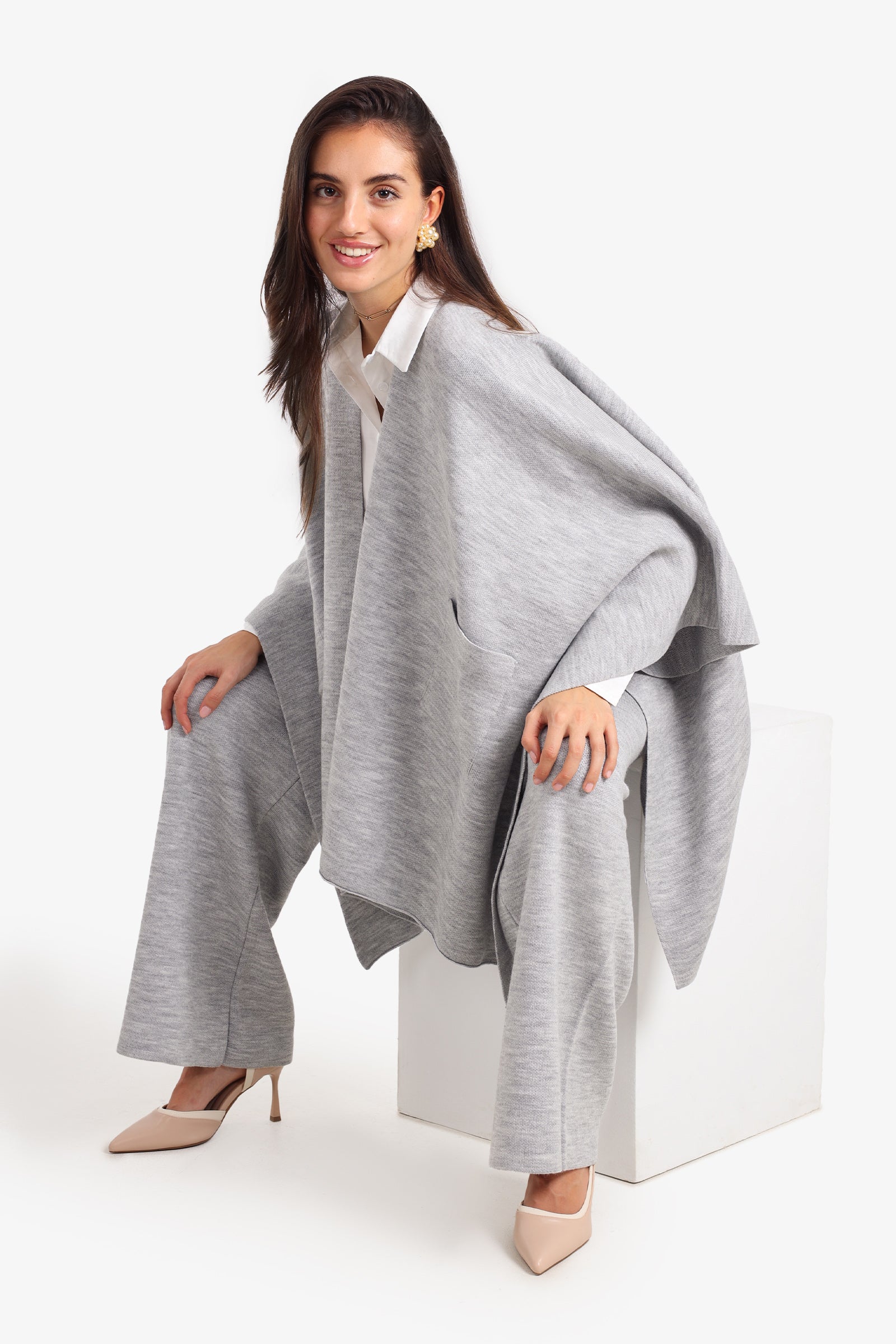 Lounge Poncho with Pockets