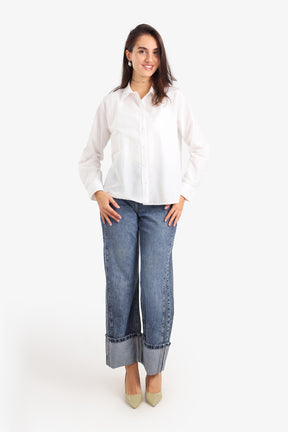 Classic Asymmetric Hem Shirt