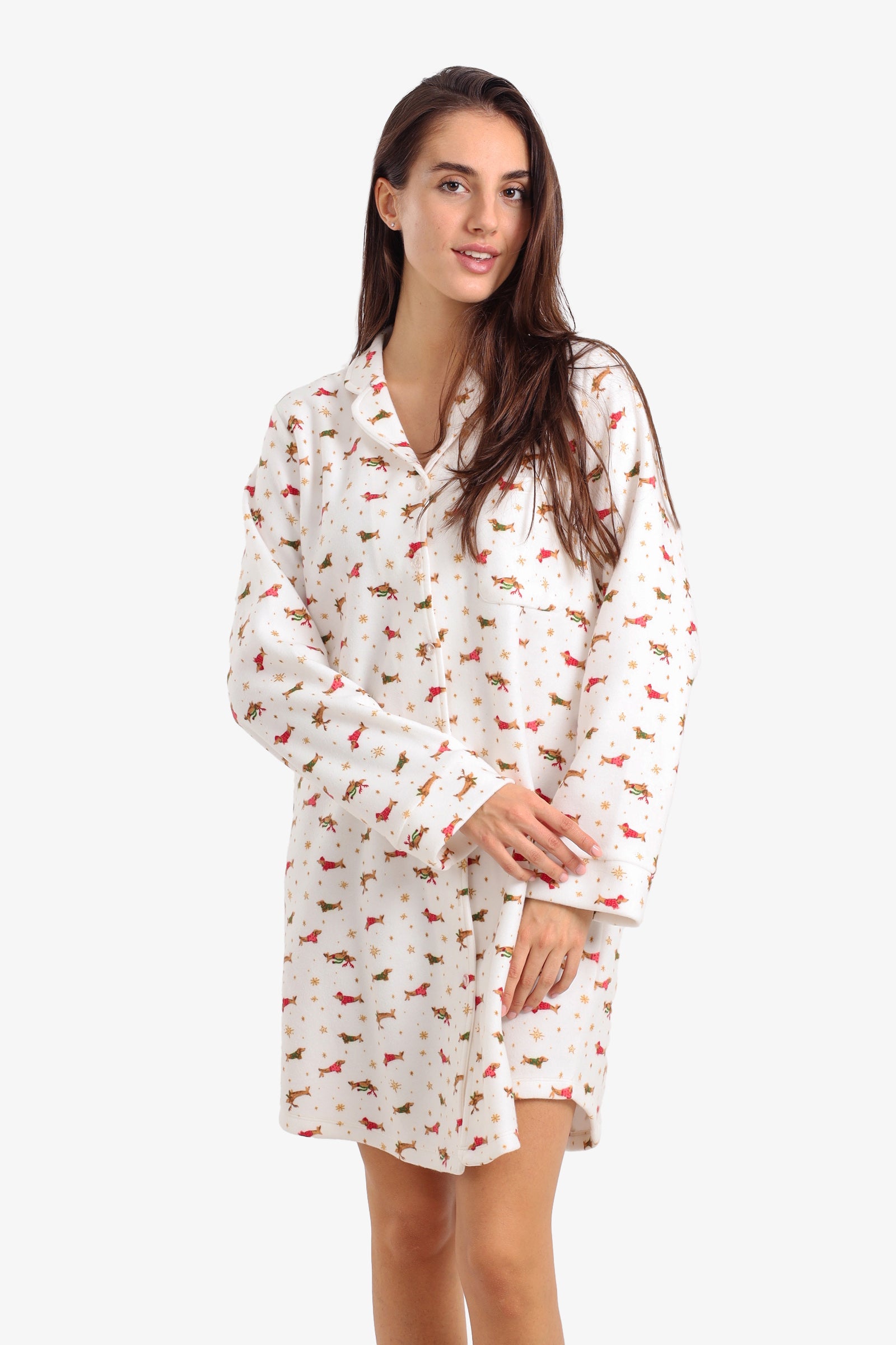 Festive Printed Night Shirt