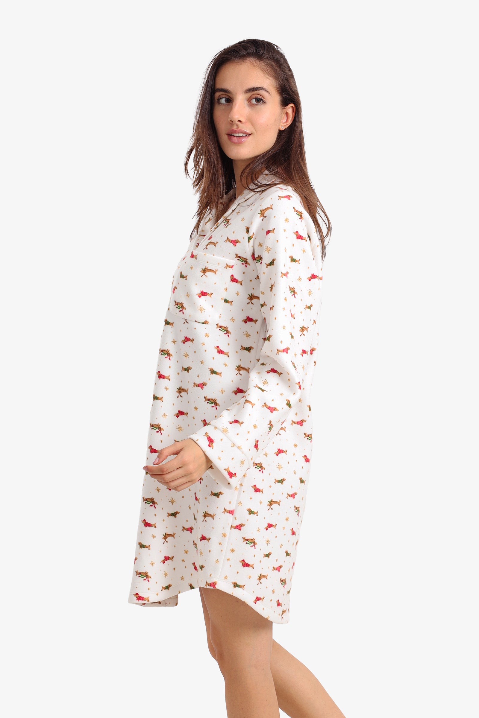 Festive Printed Night Shirt