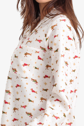 Festive Printed Night Shirt