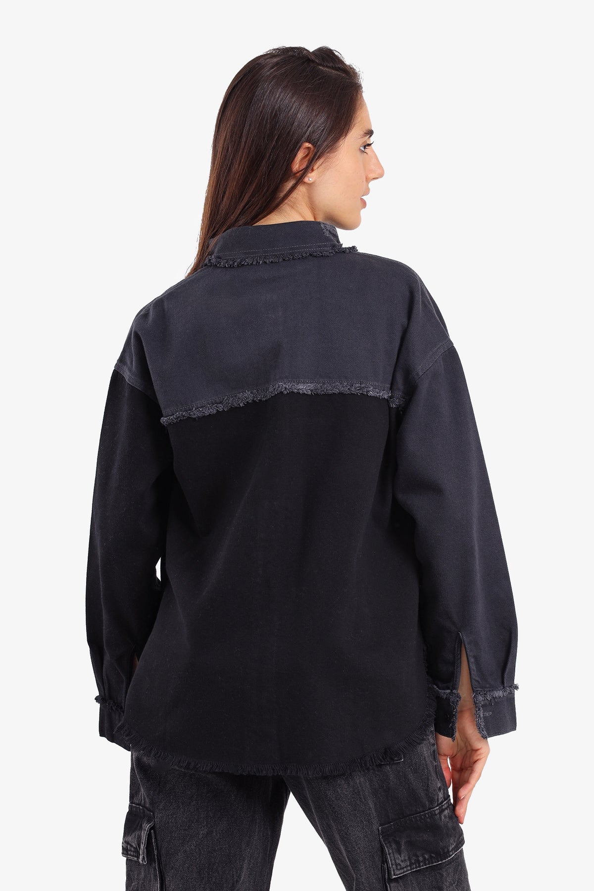 Two-Tone Denim Shirt