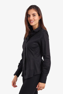 Asymmetrical Hem Shirt