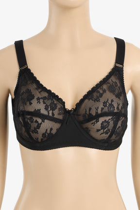 Lace Detailed Minimizer Bra