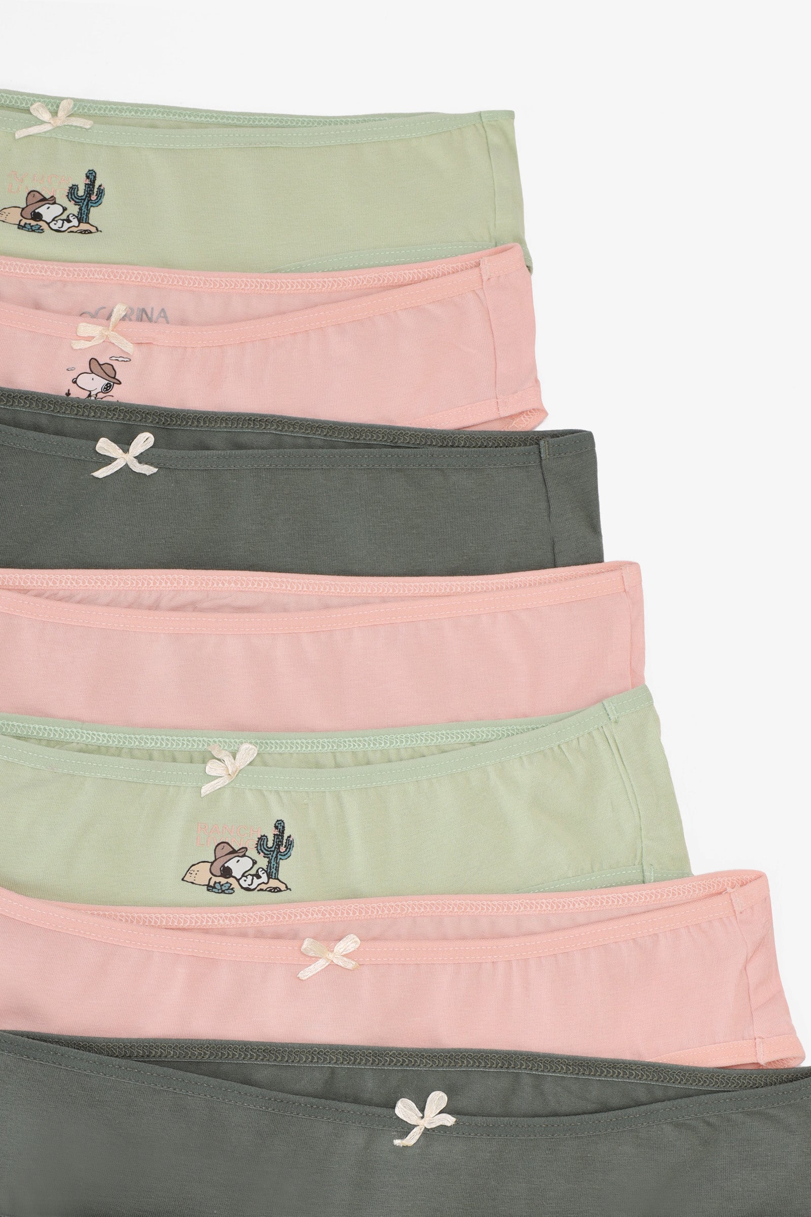 Pack of 10 Colored Bikini Panties