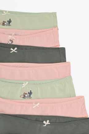 Pack of 10 Colored Bikini Panties