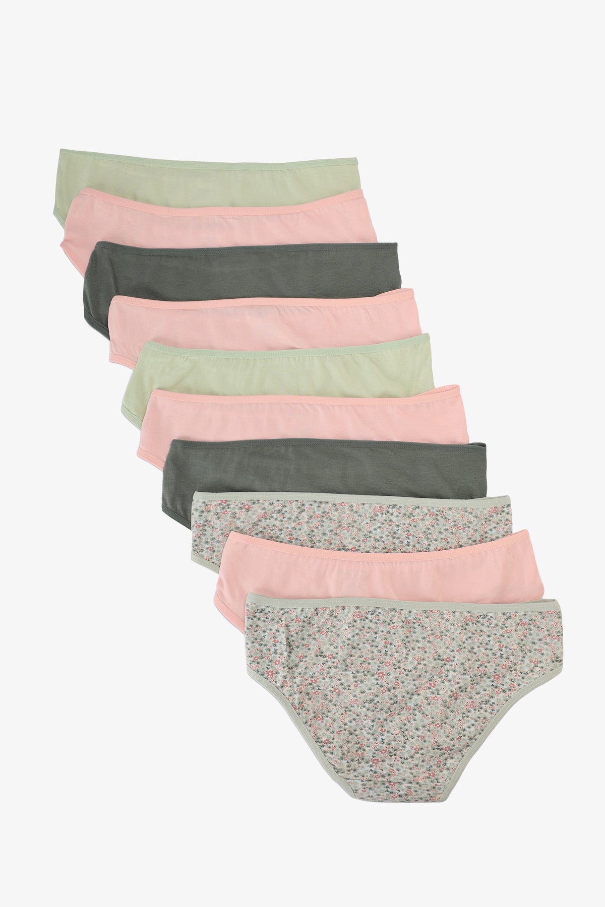 Pack of 10 Colored Bikini Panties