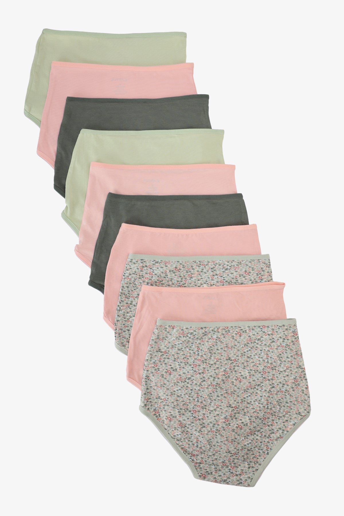 Pack of 10 Colored Full Brief Panties