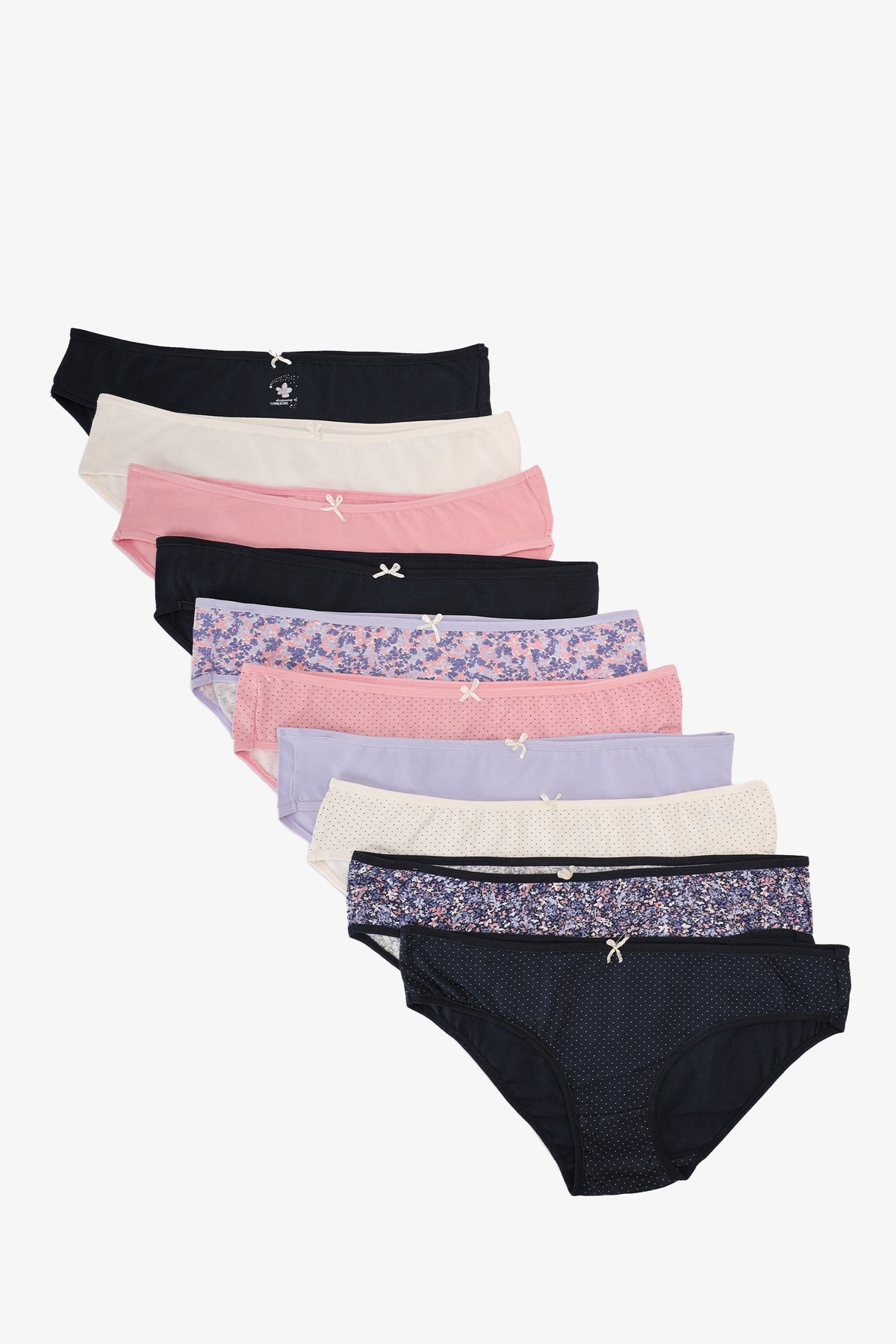 Pack of 10 Colored Bikini Panties