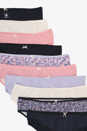 Pack of 10 Colored Bikini Panties