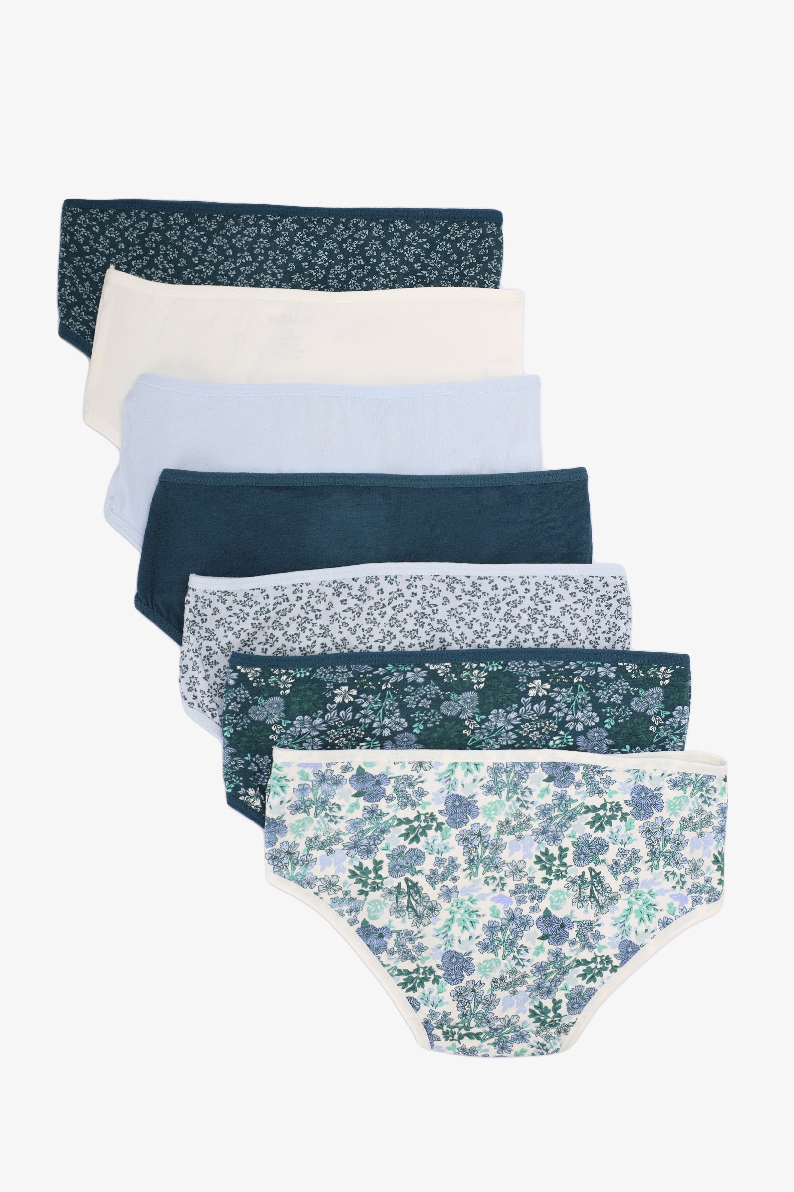 Pack of 7 Colored Brief Panties