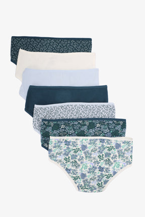 Pack of 7 Colored Brief Panties