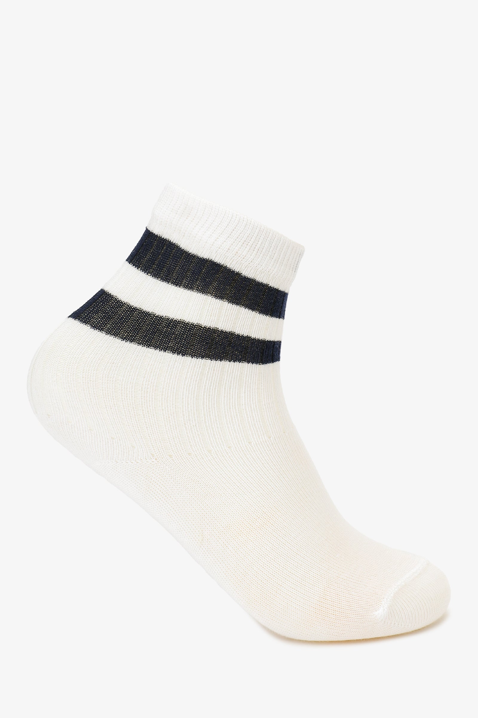 Contrast Stripes Socks - 3 Pairs