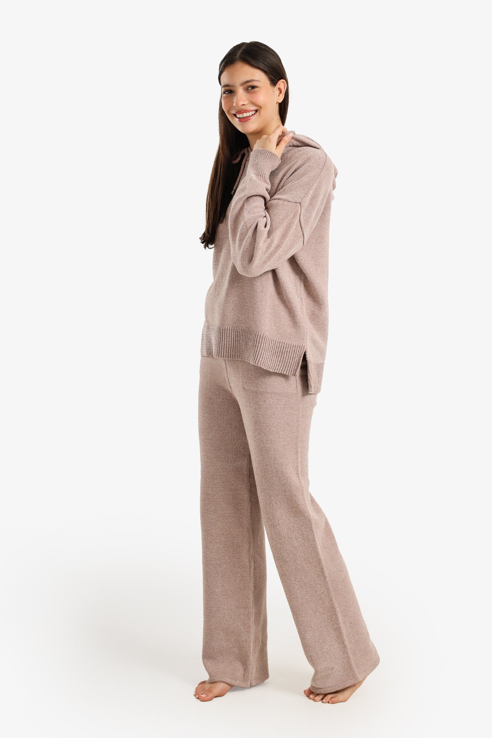 Hooded Knit Pyjama Set