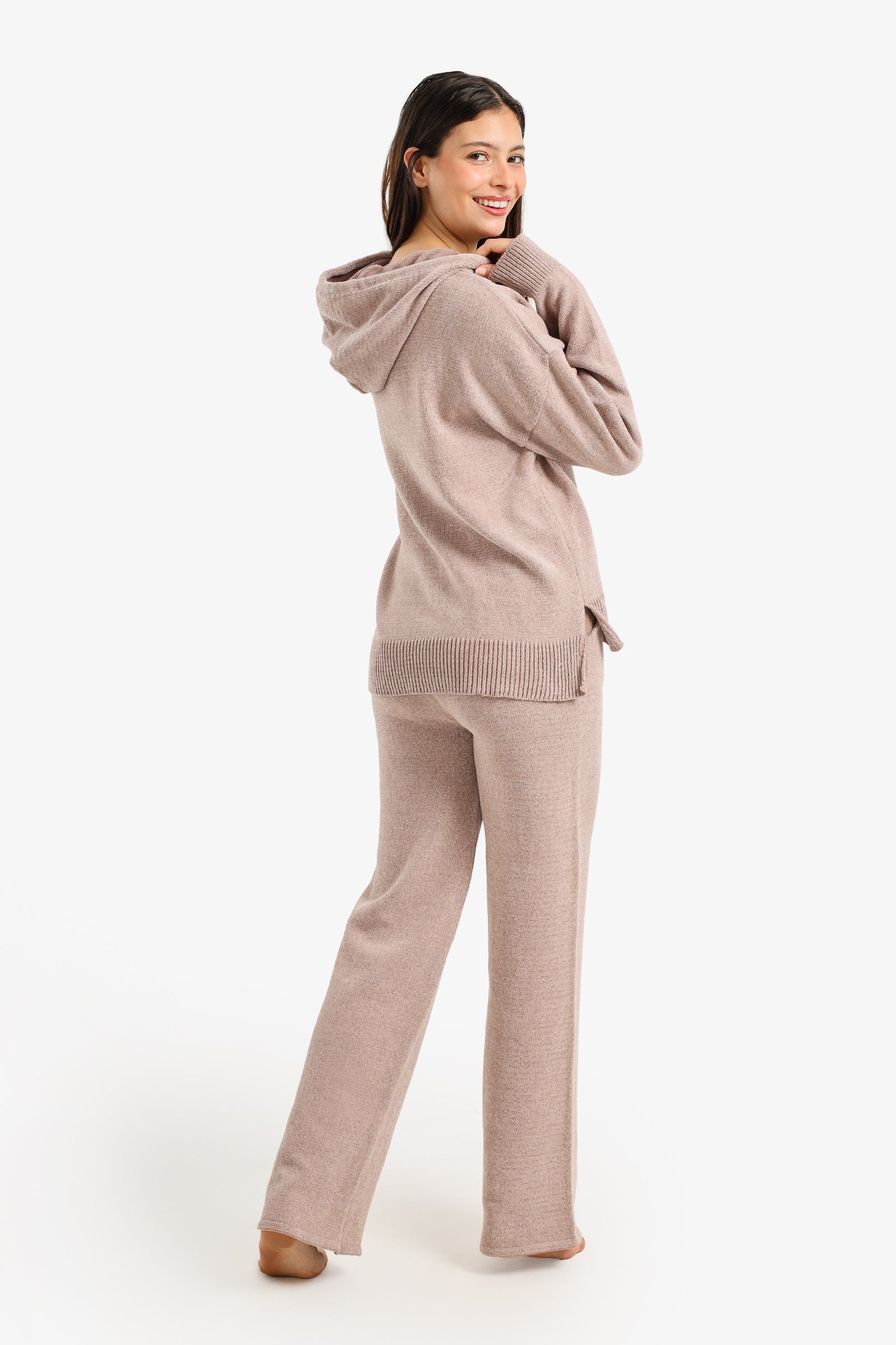 Hooded Knit Pyjama Set