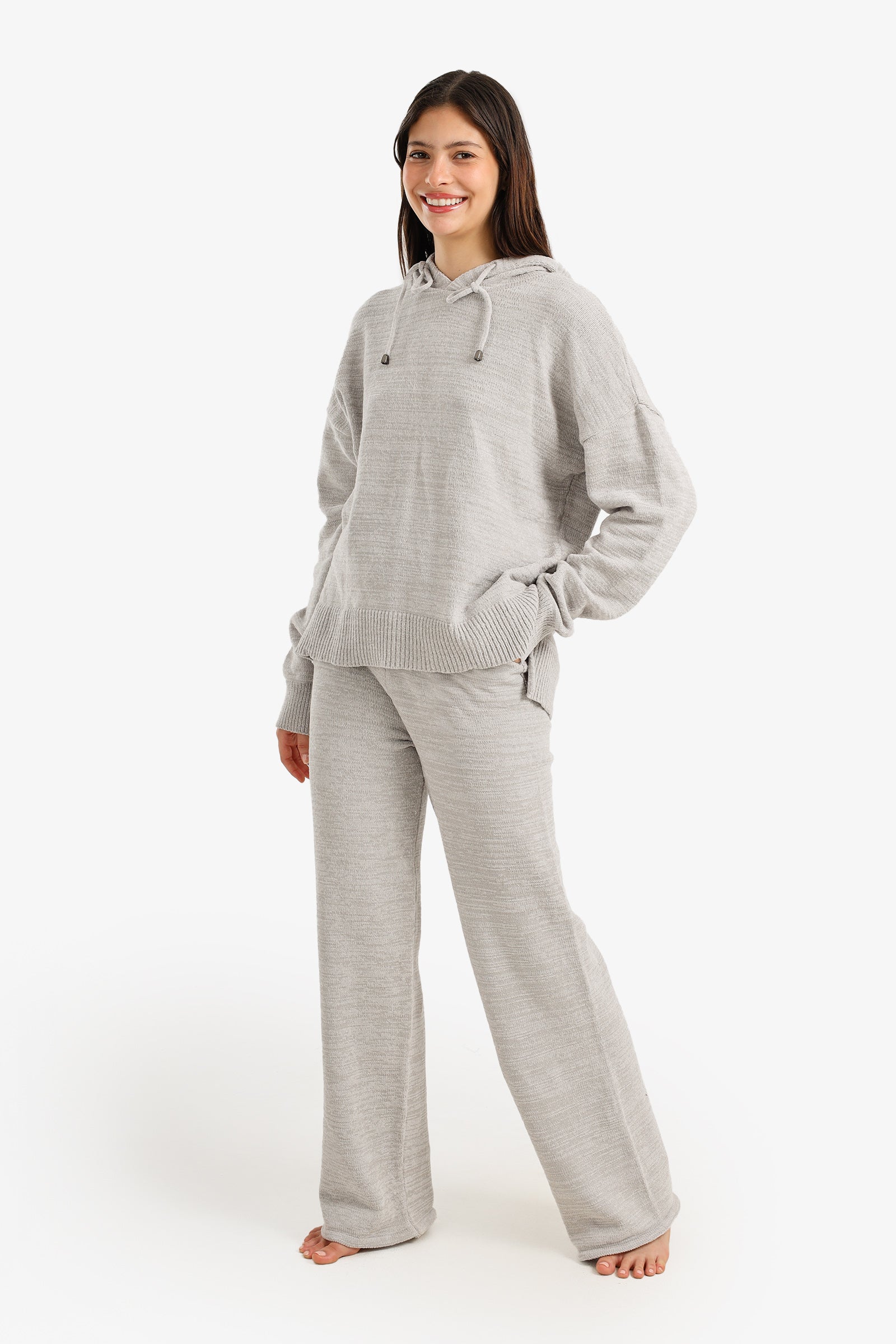 Hooded Knit Pyjama Set