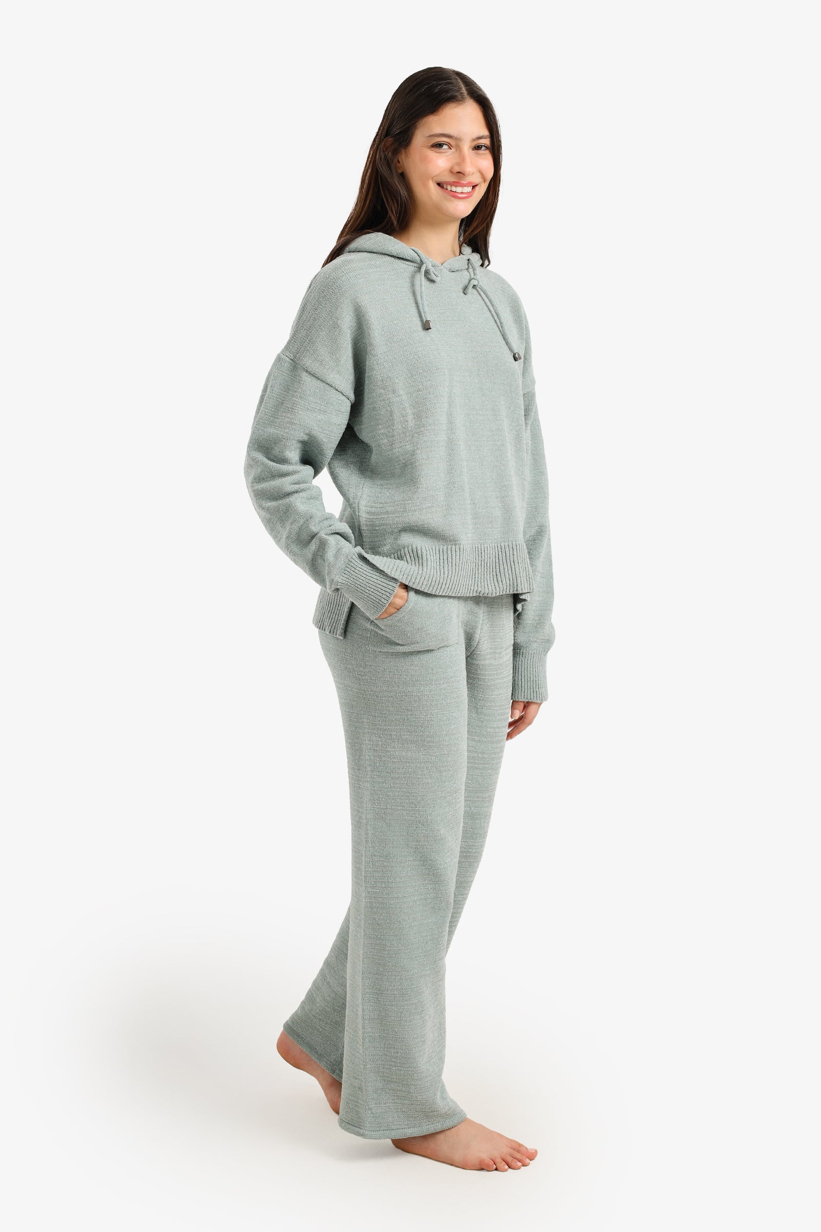 Hooded Knit Pyjama Set