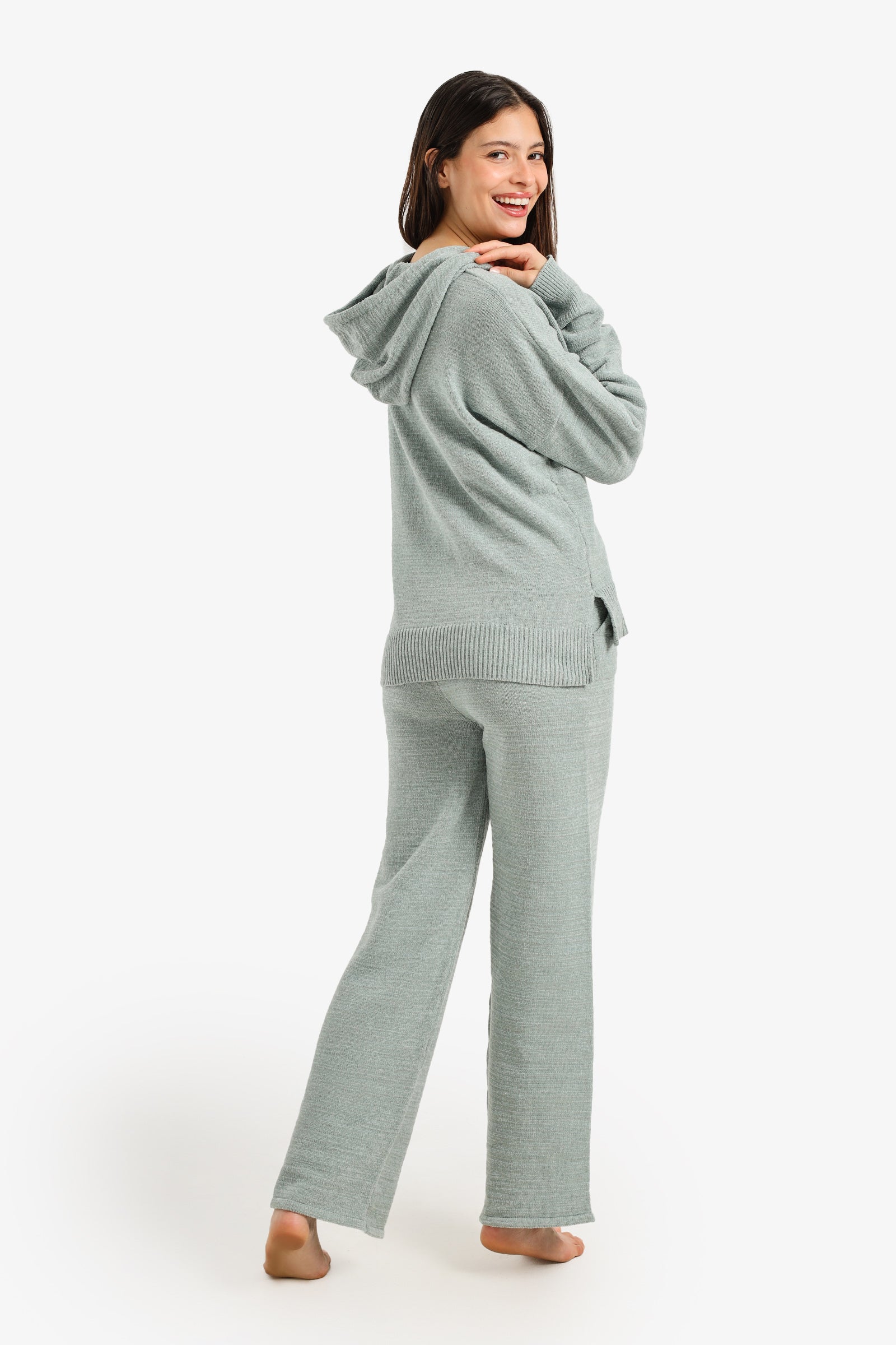 Hooded Knit Pyjama Set