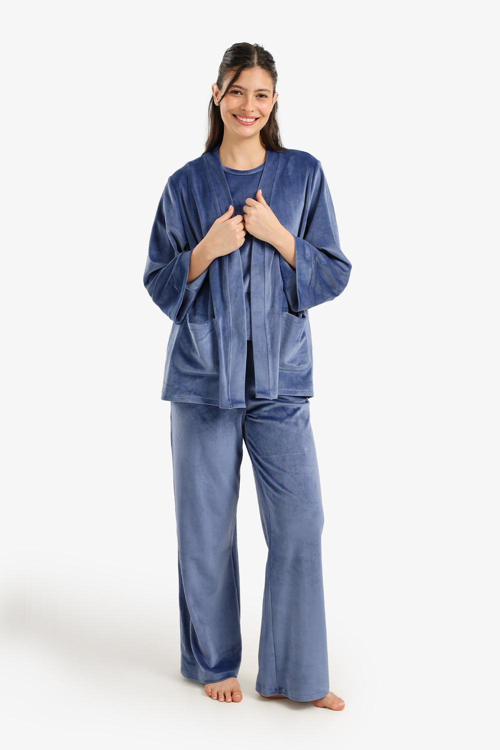 Velvet 3-Piece Pyjama Set