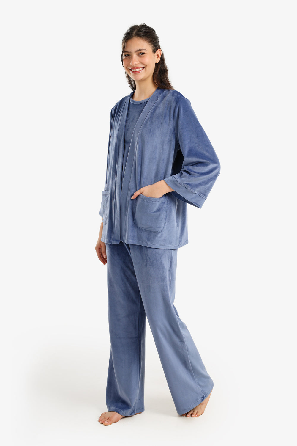 Velvet 3-Piece Pyjama Set