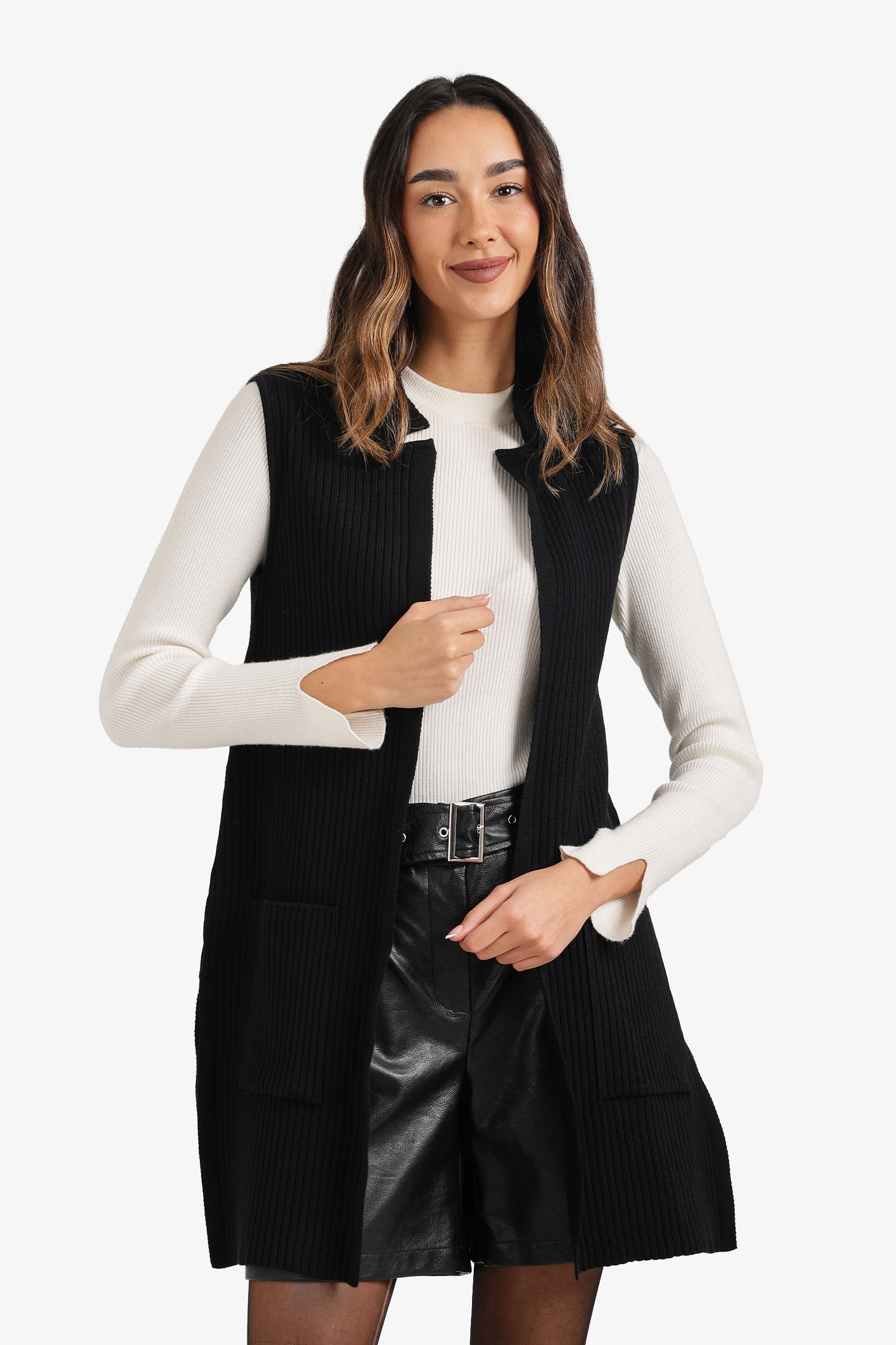 فيست تريكو بنقشة مضلعة