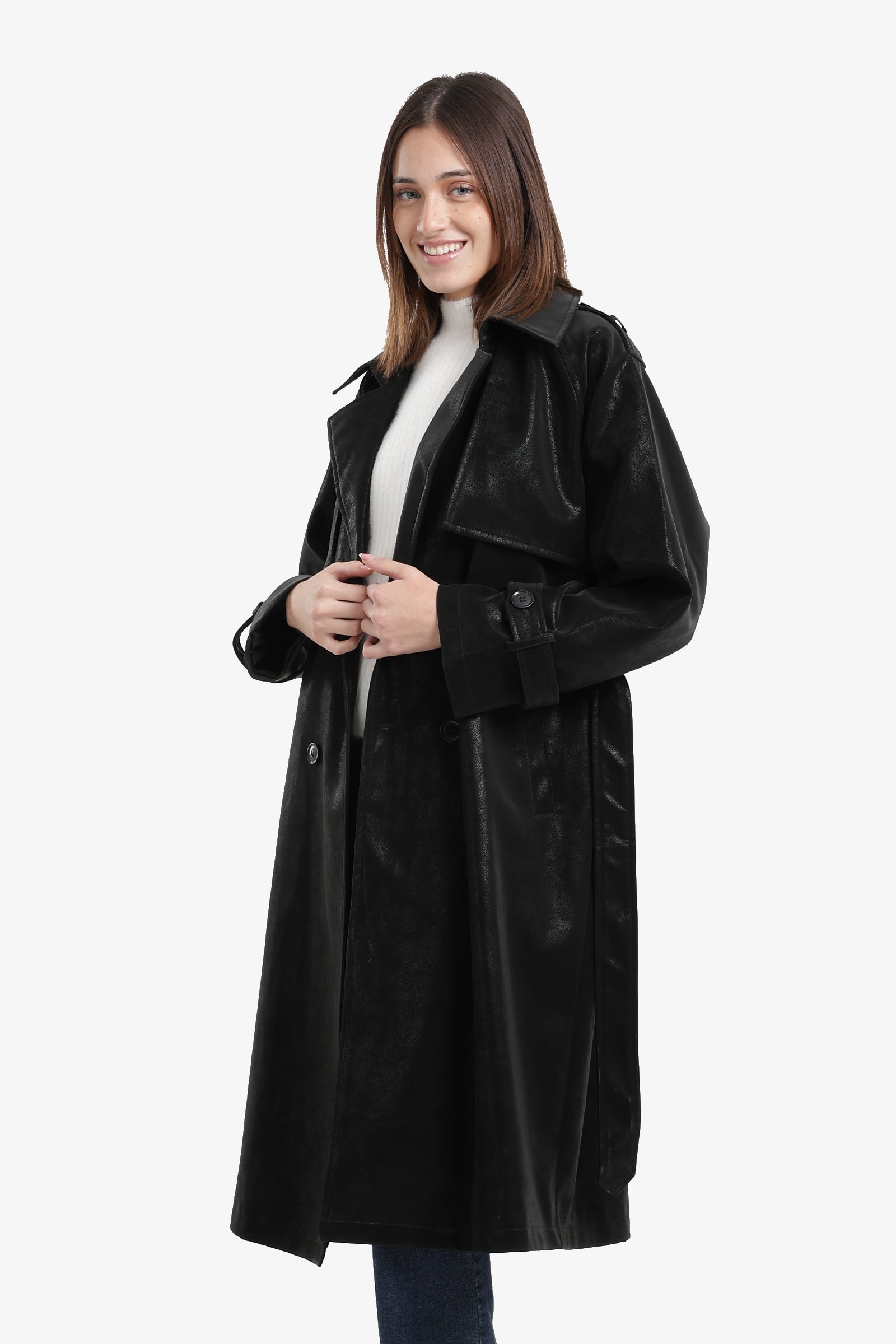 بالطو  ترنش جلد