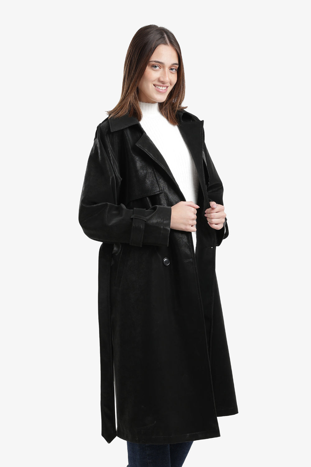 بالطو  ترنش جلد