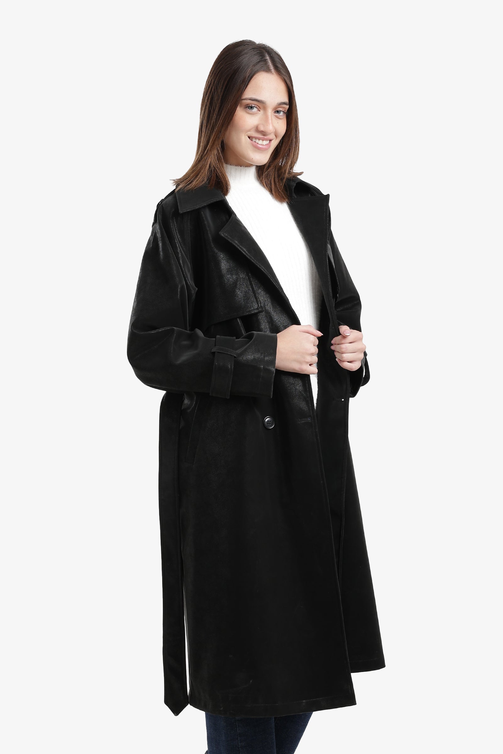 بالطو  ترنش جلد