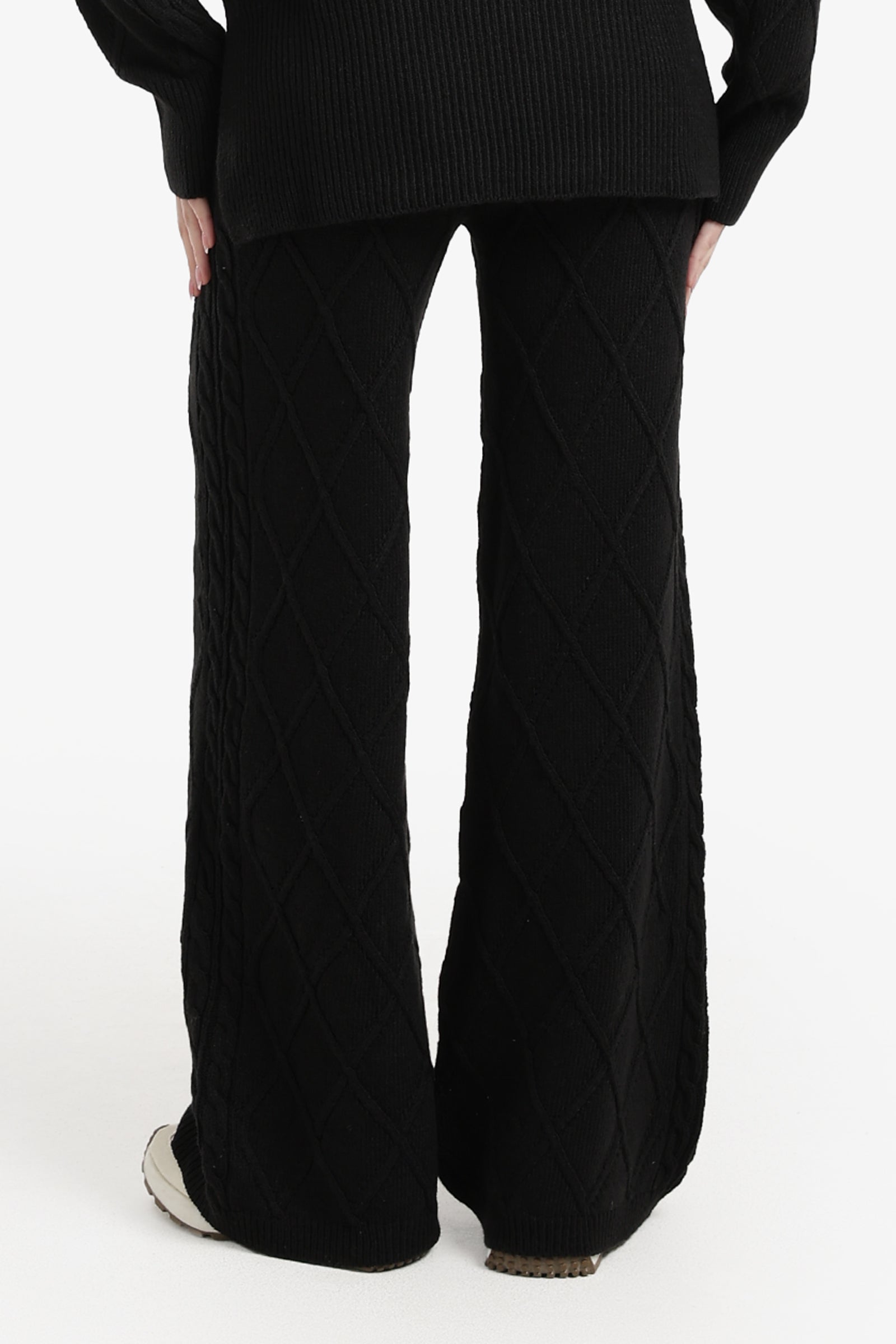 بنطلون لاونج بنقشة كابل