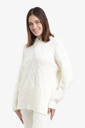 بلوفر  لاونج بنقشة كابل