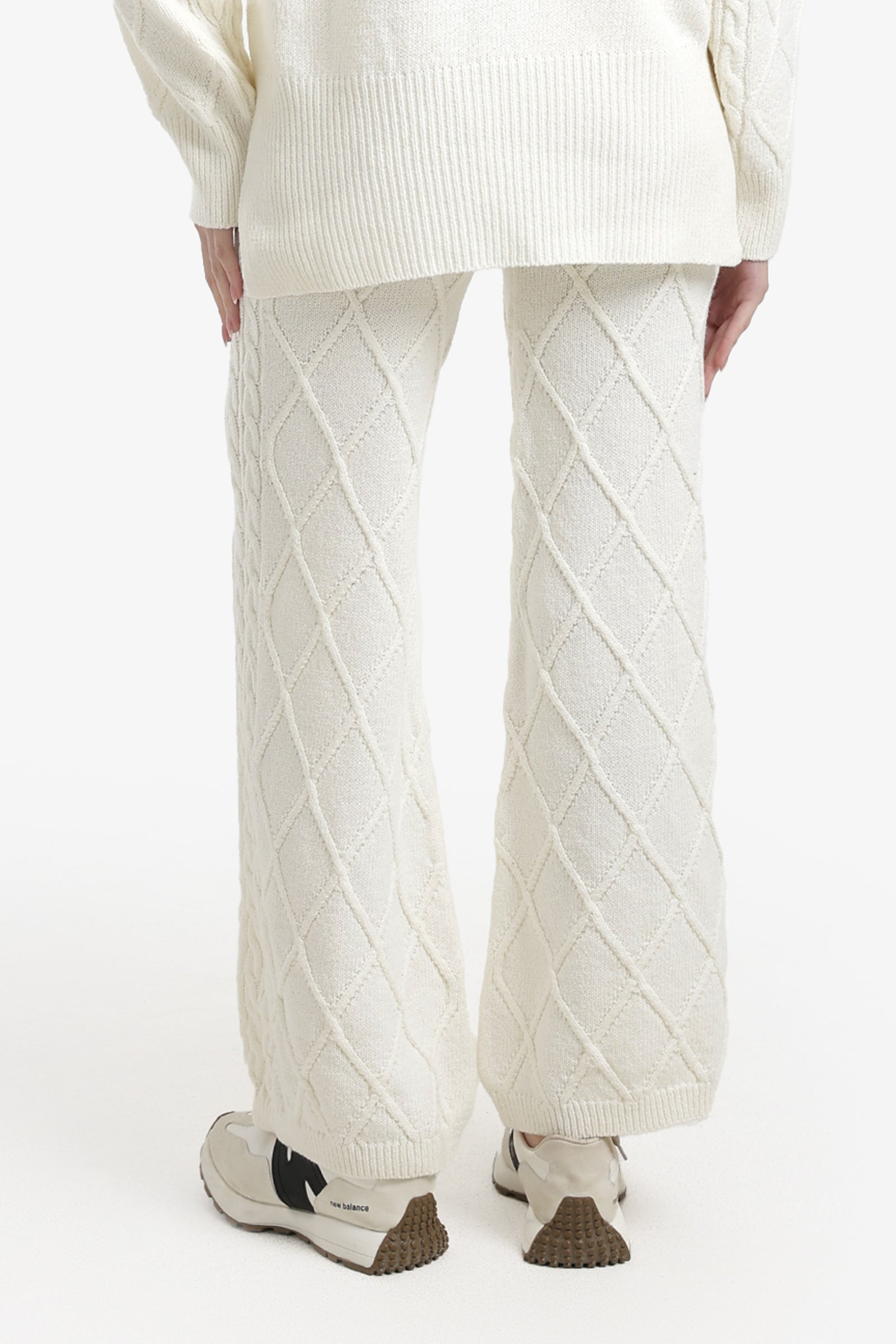 بنطلون لاونج بنقشة كابل