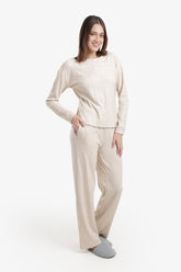 بيجامة مريحة بنقشة ذاتية