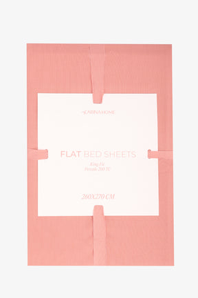 Percale Flat King Bedsheet (TC200)
