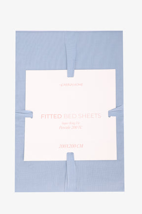 Percale Fitted Super King Bedsheet (TC200)