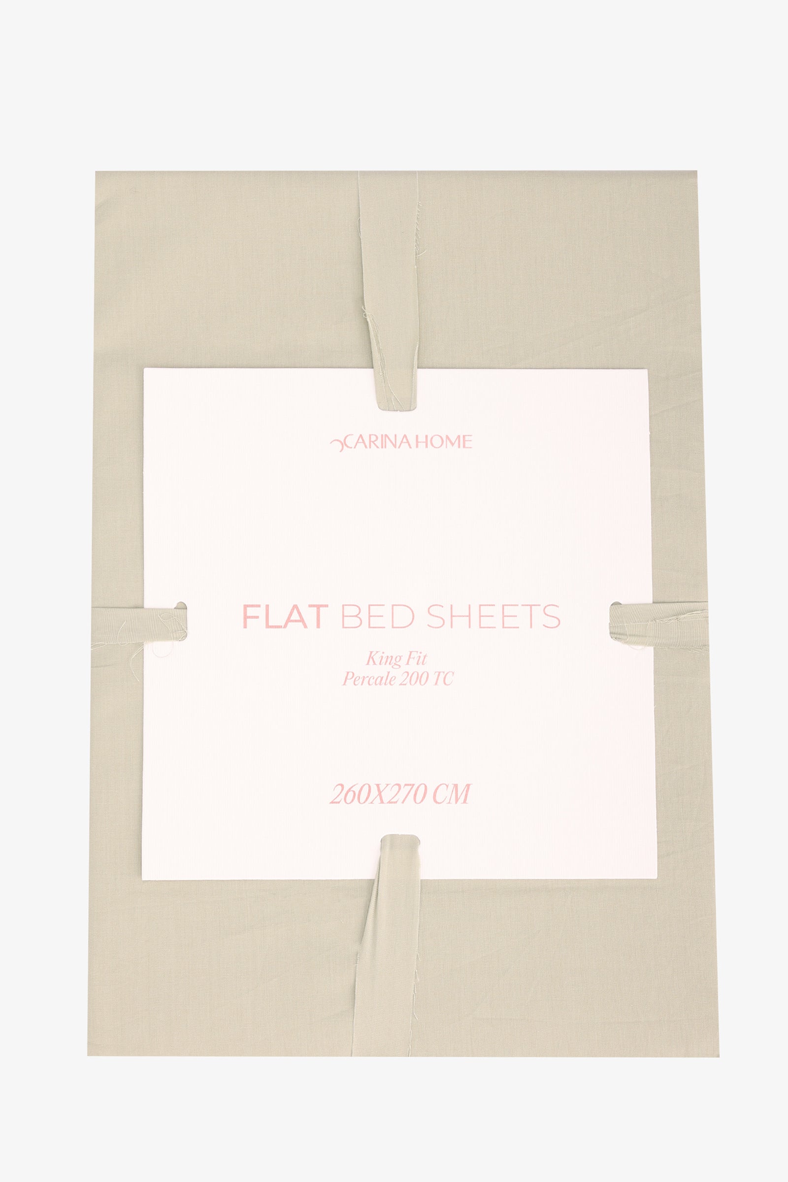 Percale Flat King Bedsheet (TC200)